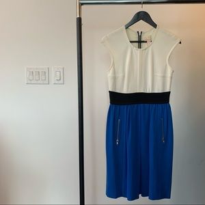 Tracy Reese Dress (Blue/White/Black) Size 4